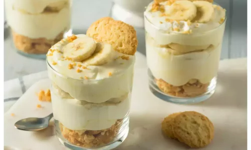 Banana Butter Cookie Pudding